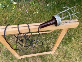 schöne antike Arco Werkstattlampe / Handlampe