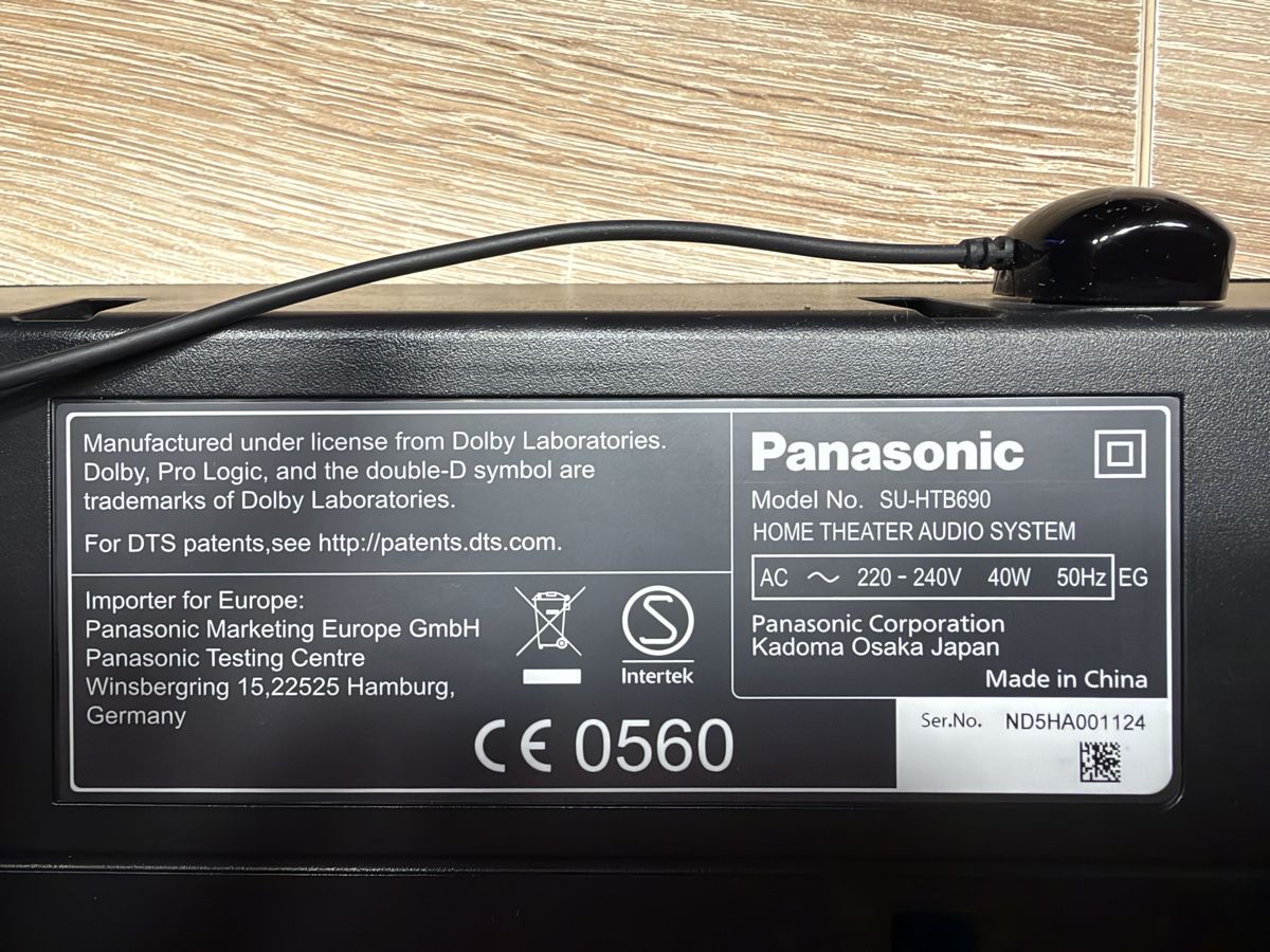 Panasonic Casse acustiche: Barre de son Panasonic SU-HTB690 avec télécommande – Usato da Ollon VD venduto da dav_l7zv 1