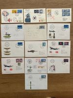 Schweiz - 13x LUFTPOST ab 1961 Sonderstempel und FDC