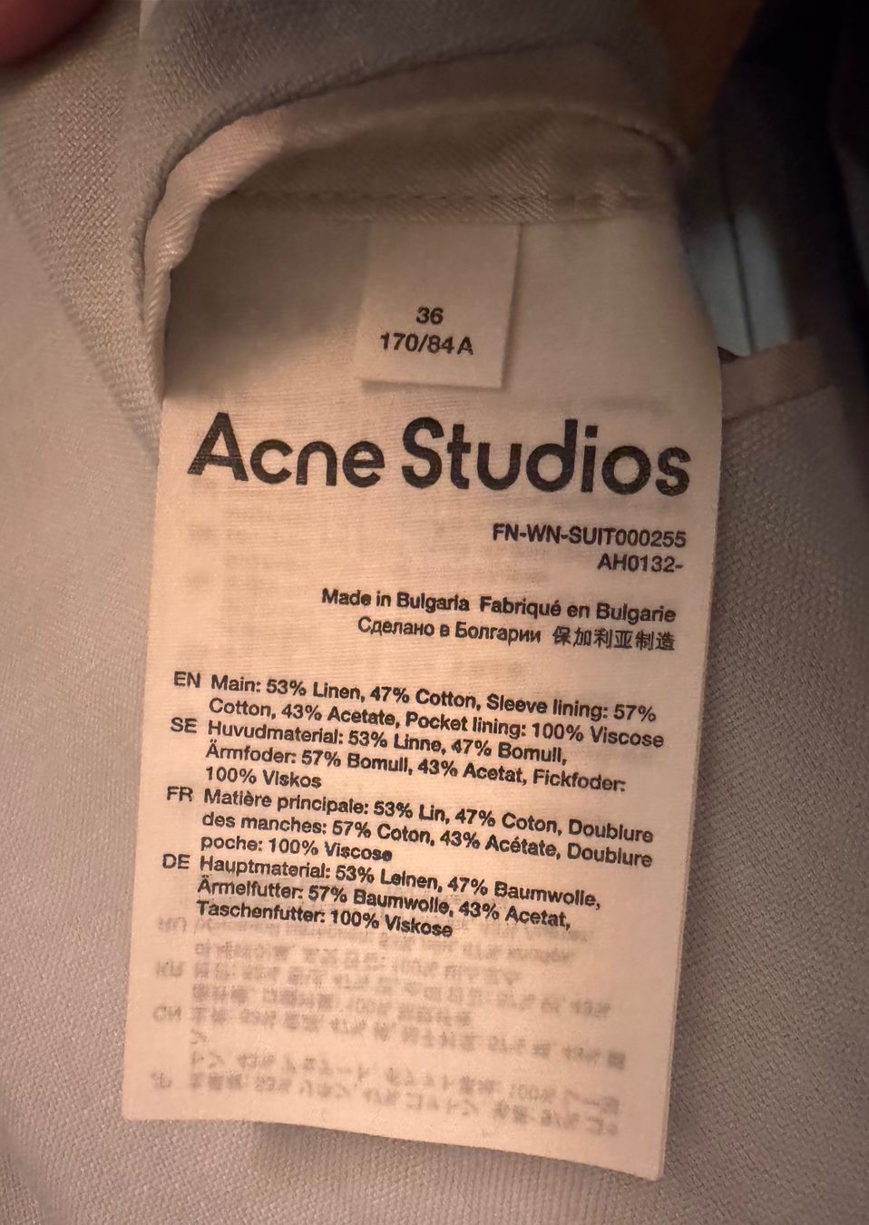 Acne Studios Giacche: Acne Studios Blazer NEW! – Nuovo (secondo la descrizione) da Sennhof venduto da Aj.cm 7
