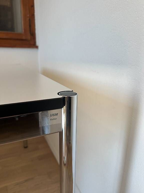 USM Schreibtische: Bureau USM Haller en stratifié gris perle // Ref. AY0425 – Gebraucht aus Ravoire von ARKY_s 4
