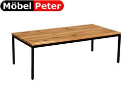 Salontisch 60x120cm mit Holzplatte natur