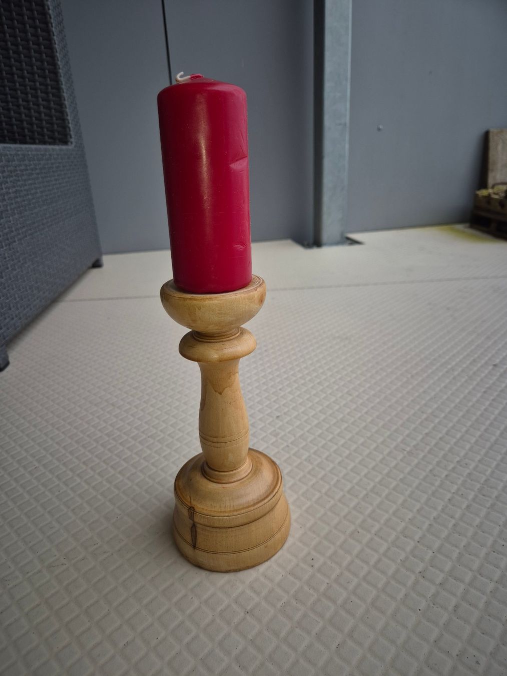 Portacandele: Kerzenständer Holz – Usato da Schangnau venduto da Frischa0 1