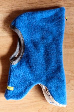 Blaue Mütze Loud + Proud Wolle 86 / 92