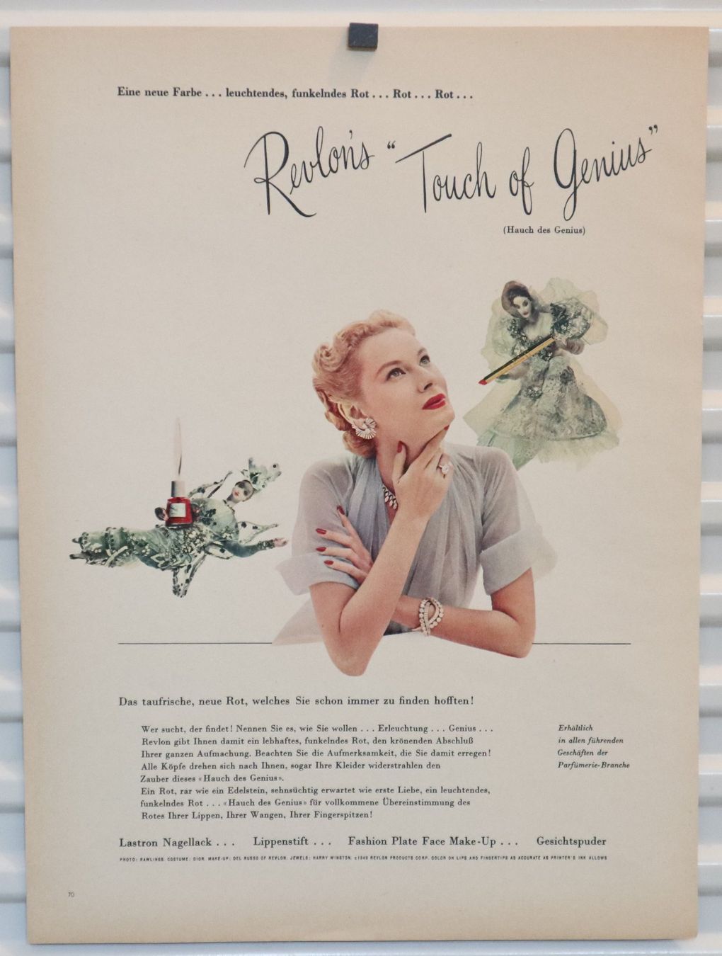 Posters & Illustrations: Werbung 1953 Lastron Nagellack / Yardley Parfüm – D'occasion à Eschenbach SG par Astalavista