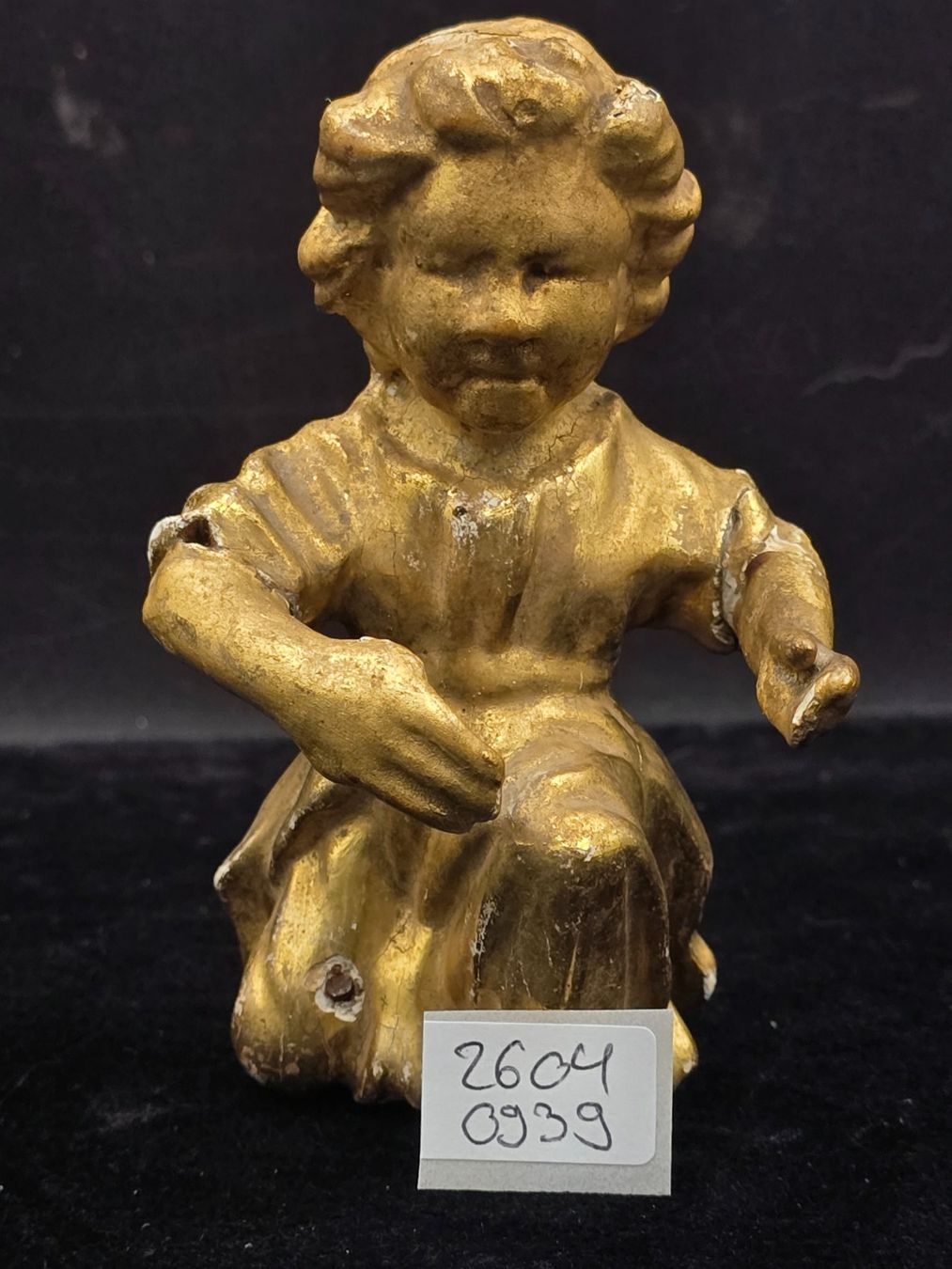 Sculture & Statue: Antiker Holzgeschnitzter Engel, vergoldet – Usato da Rorschacherberg venduto da snOOpydOg11