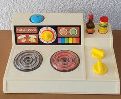 🎈Von 1978 Fisher-Price Kinderherd plus Vintage Aromat/Maggi