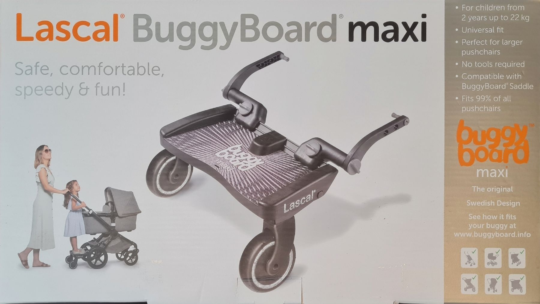 Lascal Accessori per carrozzine: Lascal BuggyBoard Maxi rot – Usato da Niederuzwil venduto da web_jbm2 5