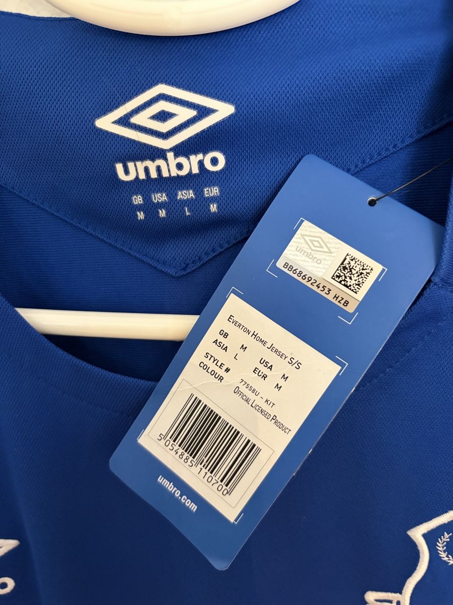 Umbro Canottiere & Pantaloni: Everton 2017/18 Heimtrikot (M) – Nuovo e nell'imballaggio originale da Basel venduto da Ringolero 4