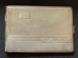 Etui à cigarette Art Déco en Alpacca Hoka (Allemagne)