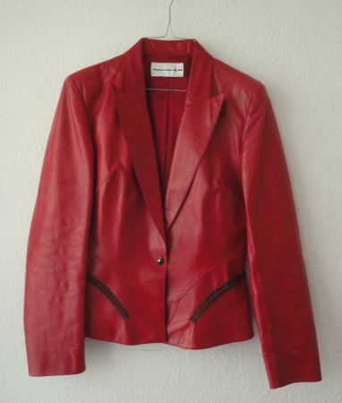 Mugler Damen-Lederjacke Vintage Gr. 38