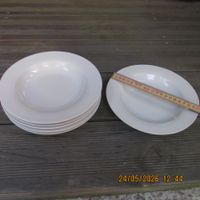 6 Suppenteller, Pastateller, weiss, Durchmesser 20cm