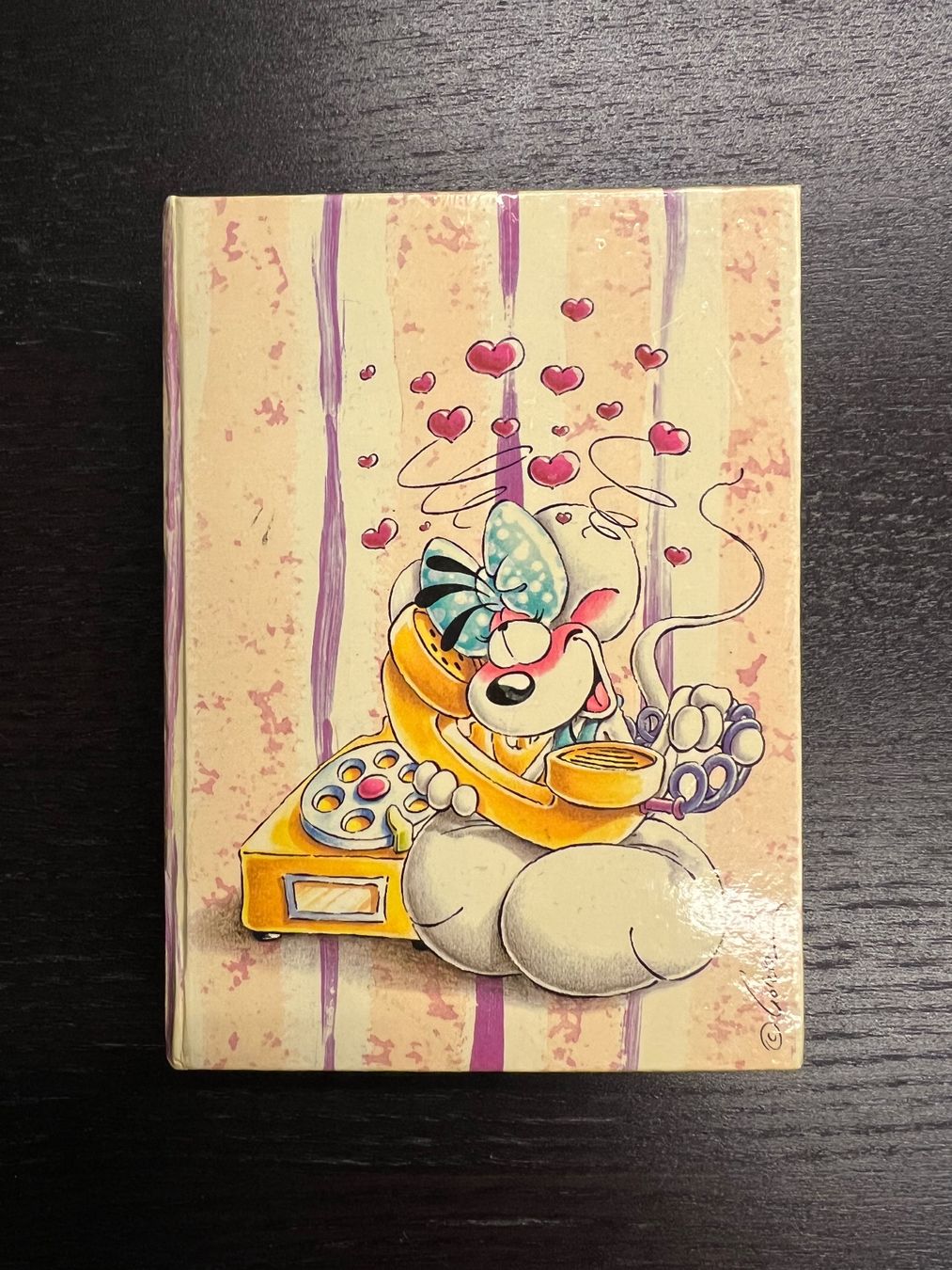 Papiere: Vintage Diddl Diddlina am Telefon Notizpapier mit Schachtel – Gebraucht aus Zürich von rigani