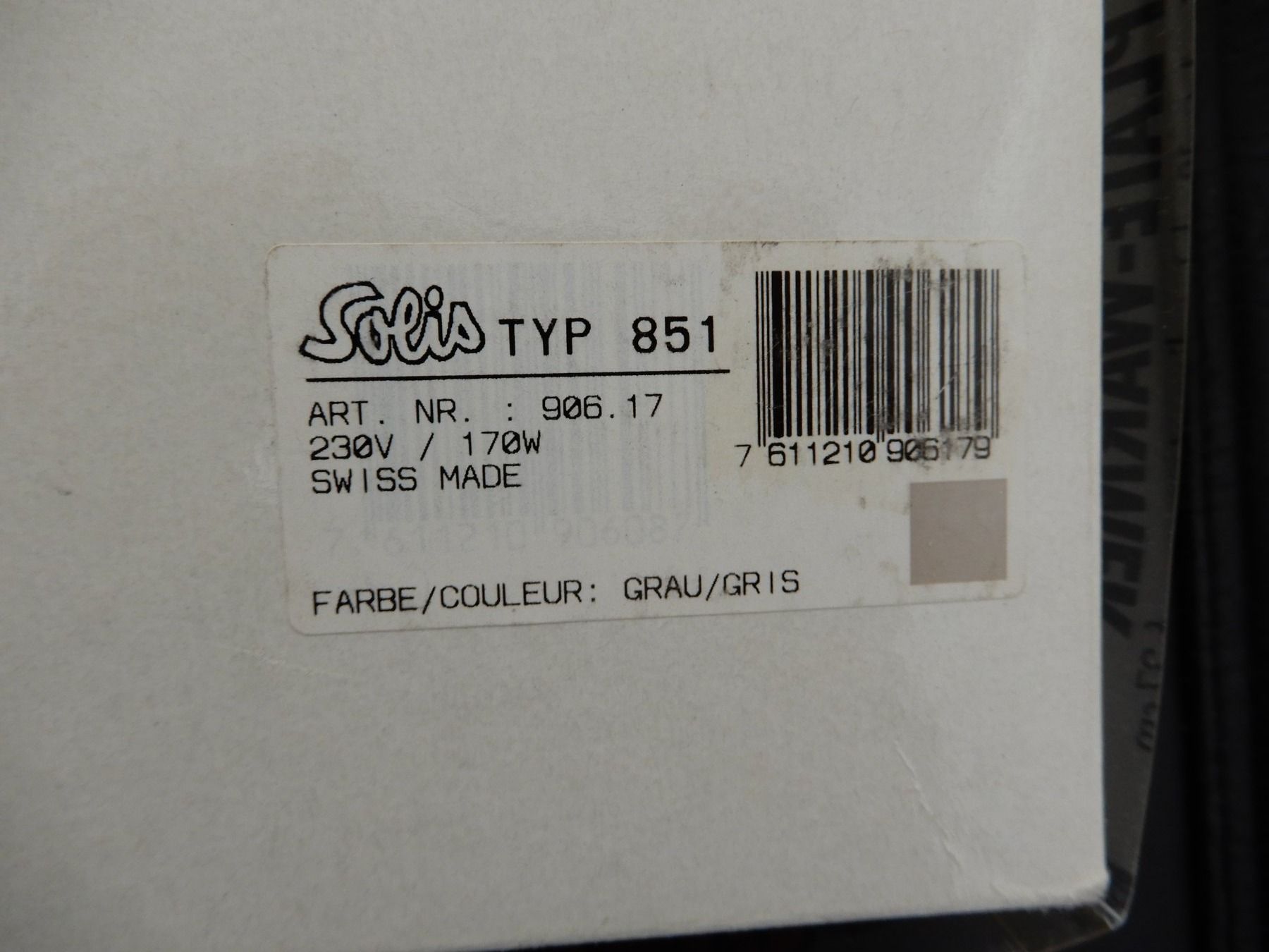 Solis Küchengeräte: Qualitäts Tellerwärmer Solis Typ 851, grau – Gebraucht aus Burgdorf von Liss 5
