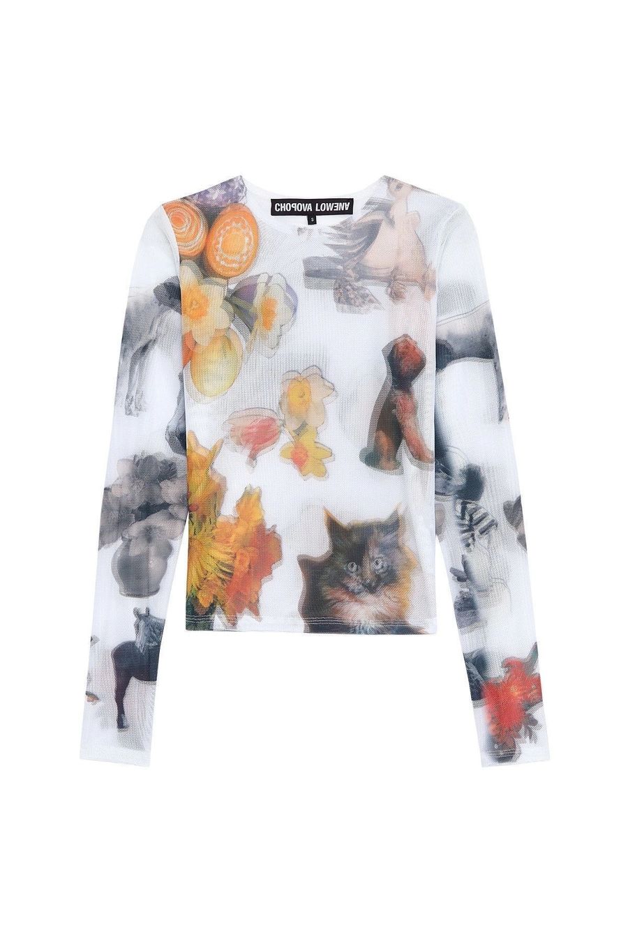 Top: Chopova Lowena sheer longsleeve top, size M – Usato da Zürich venduto da daria_m