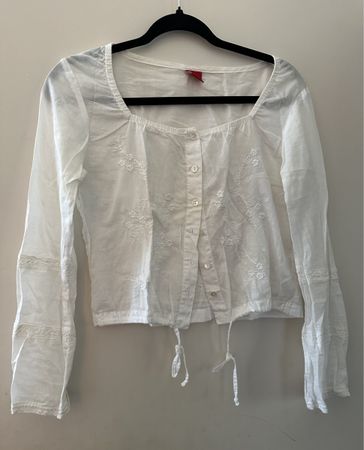 ESPRIT Bluse mit Stickereien, Gr. S