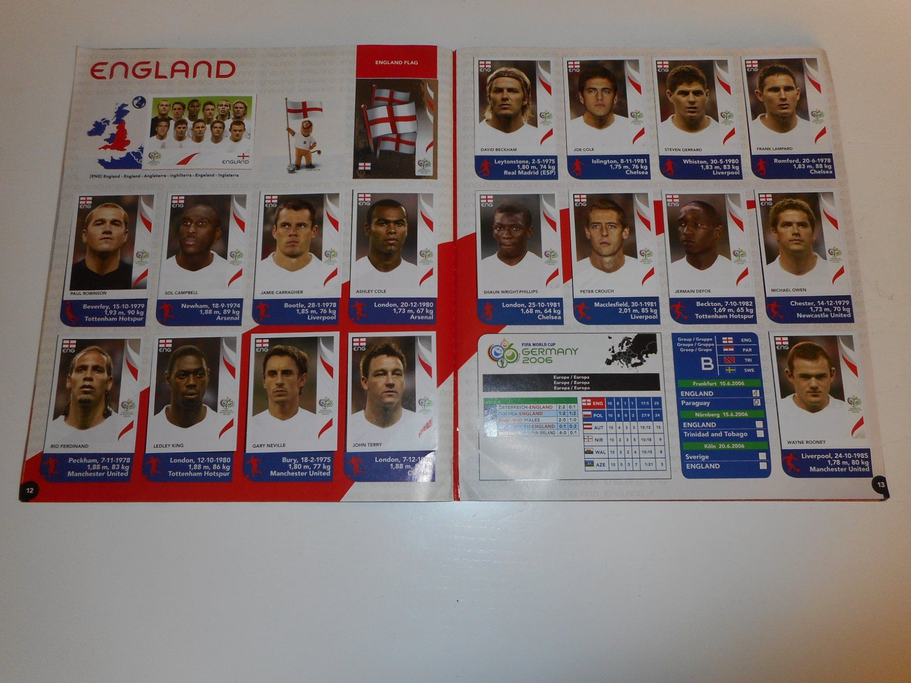 Panini Alben: Panini WM Album Germany 2006 komplett NR. 2 mit Messi – Gebraucht aus Cham von Paniniworld 3