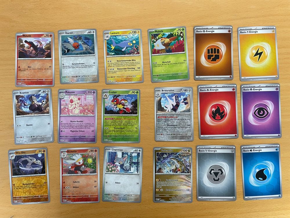 Pokemon Reverse Karten Set (Versand gratis) (Neu (gemäss Beschreibung ...