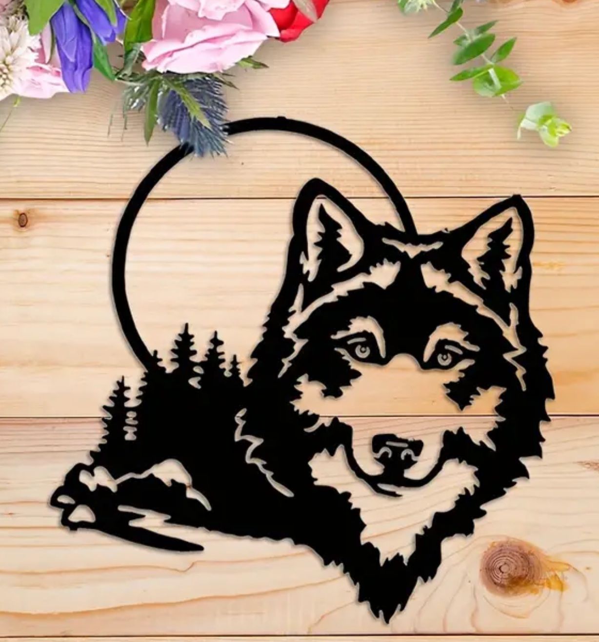 Sciablone: Wolf Wald und Mond - Stanzschablone – Nuovo e nell'imballaggio originale da Frenkendorf venduto da jazzplatten 2