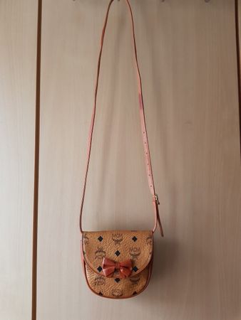 Original MCM Umhängetasche Cognac