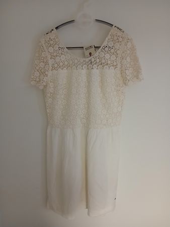 Tommy Hilfiger White Cream Dress Size L NEW
