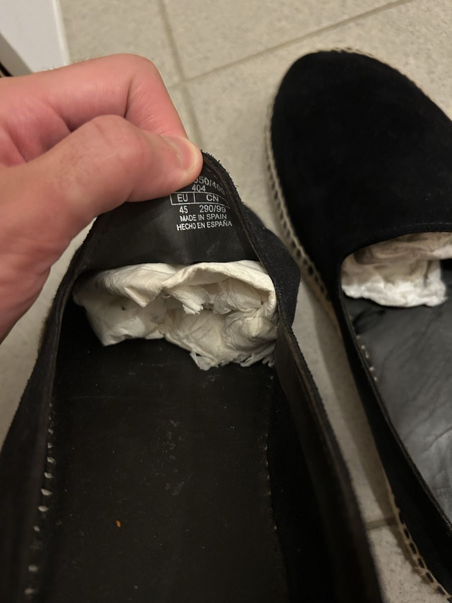 Massimo Dutti Scarpe da uomo: Massimo Dutti Espadrilles Grösse 45 - Blau Suede – Usato da Basel venduto da vic_7wsx 2