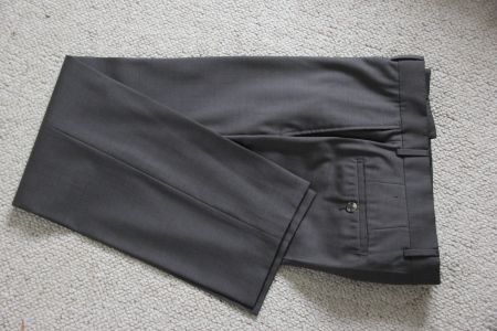 Herren Stoffhose Hugo Boss grau/braun