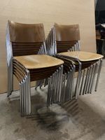 Stapelstühle15 Stk Holz/Chrom