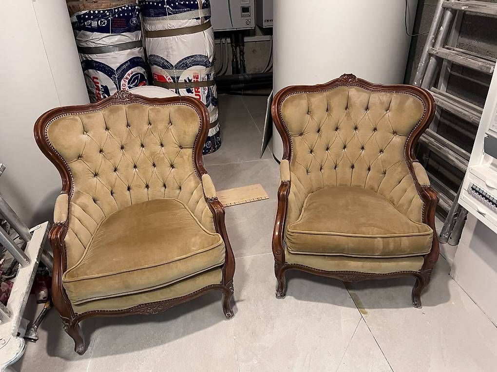 Divani: Canapé et deux chaises de salon à donner – Usato da Vauderens venduto da ber_8bv8 1