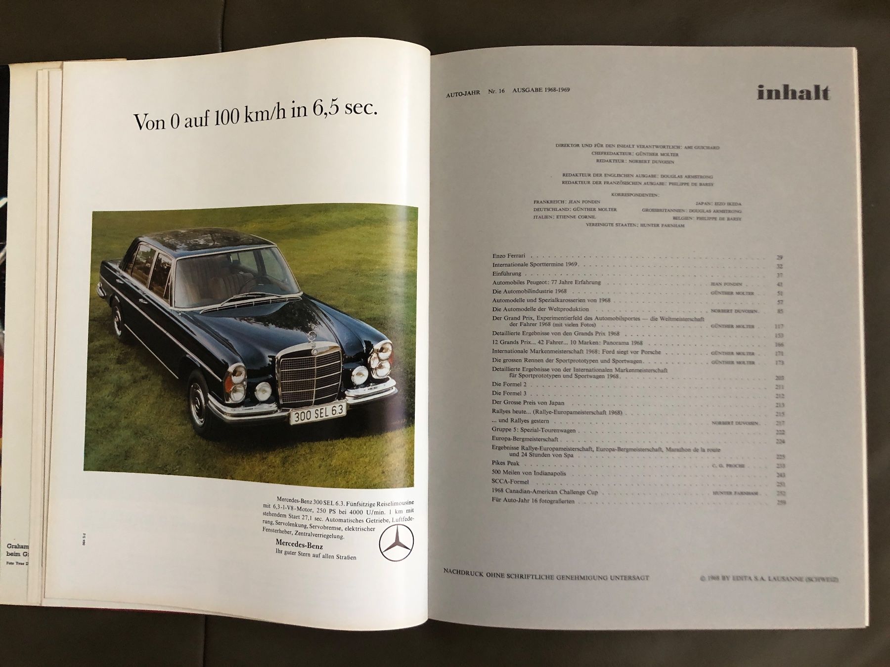 Libri: Buch Auto - Jahr 1968 - 1969 – Usato da Nunningen venduto da anclaudia 1