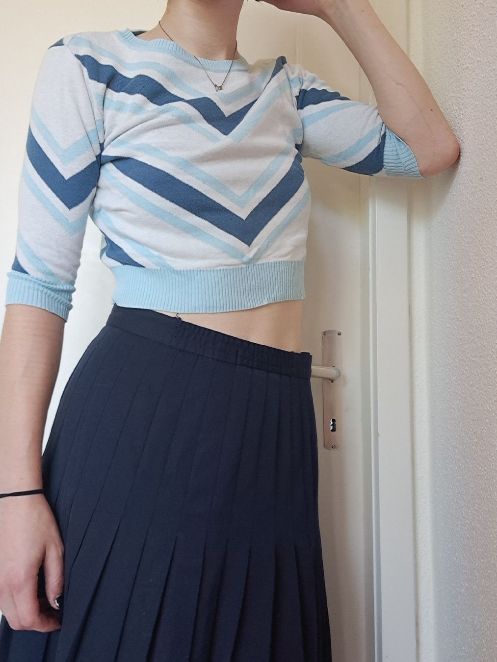 Tops: Rockabilly Sweater hellblau – Gebraucht aus Wädenswil von FrieBro 5
