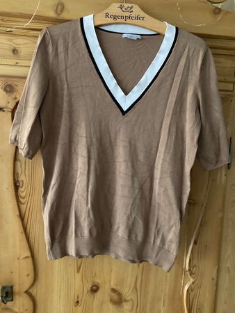H&M Shirt, Grösse M, gold/beige mit V-Ausschnitt