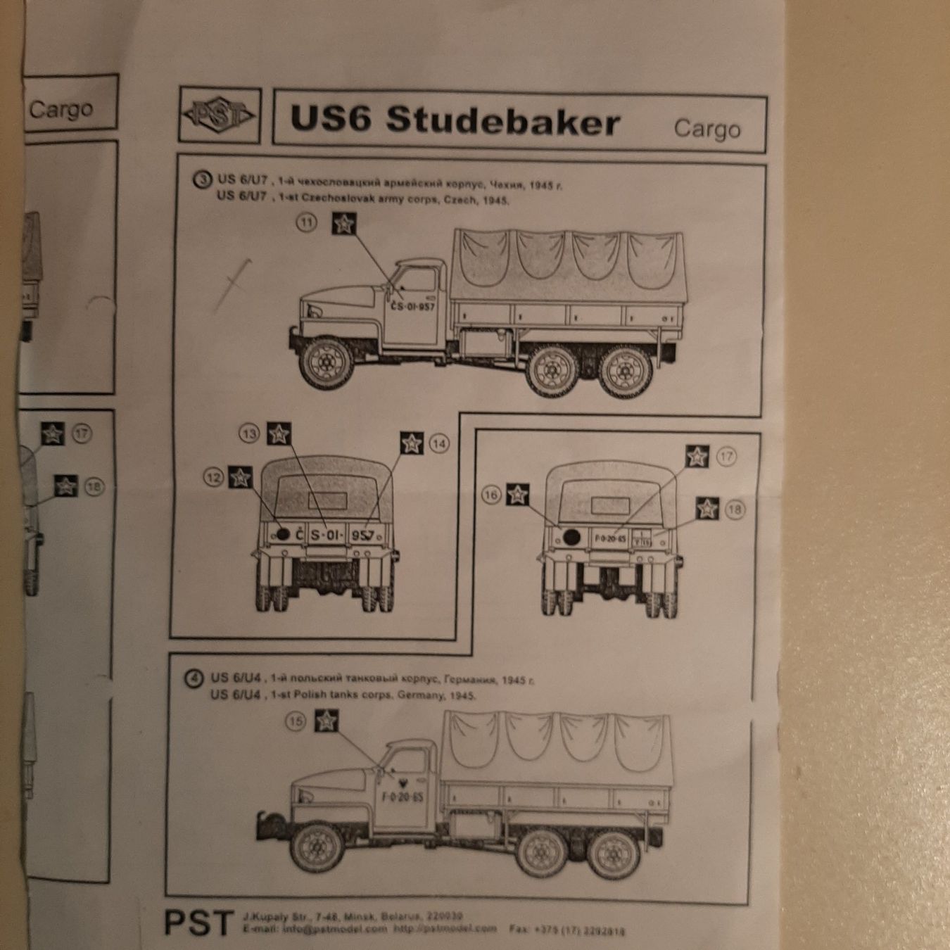 Kit di modellismo & Modellini statici: 141 ... Studebaker US 6 Cargo Truck ... PST 72022 – Usato da Bonstetten venduto da Benibanny59 2
