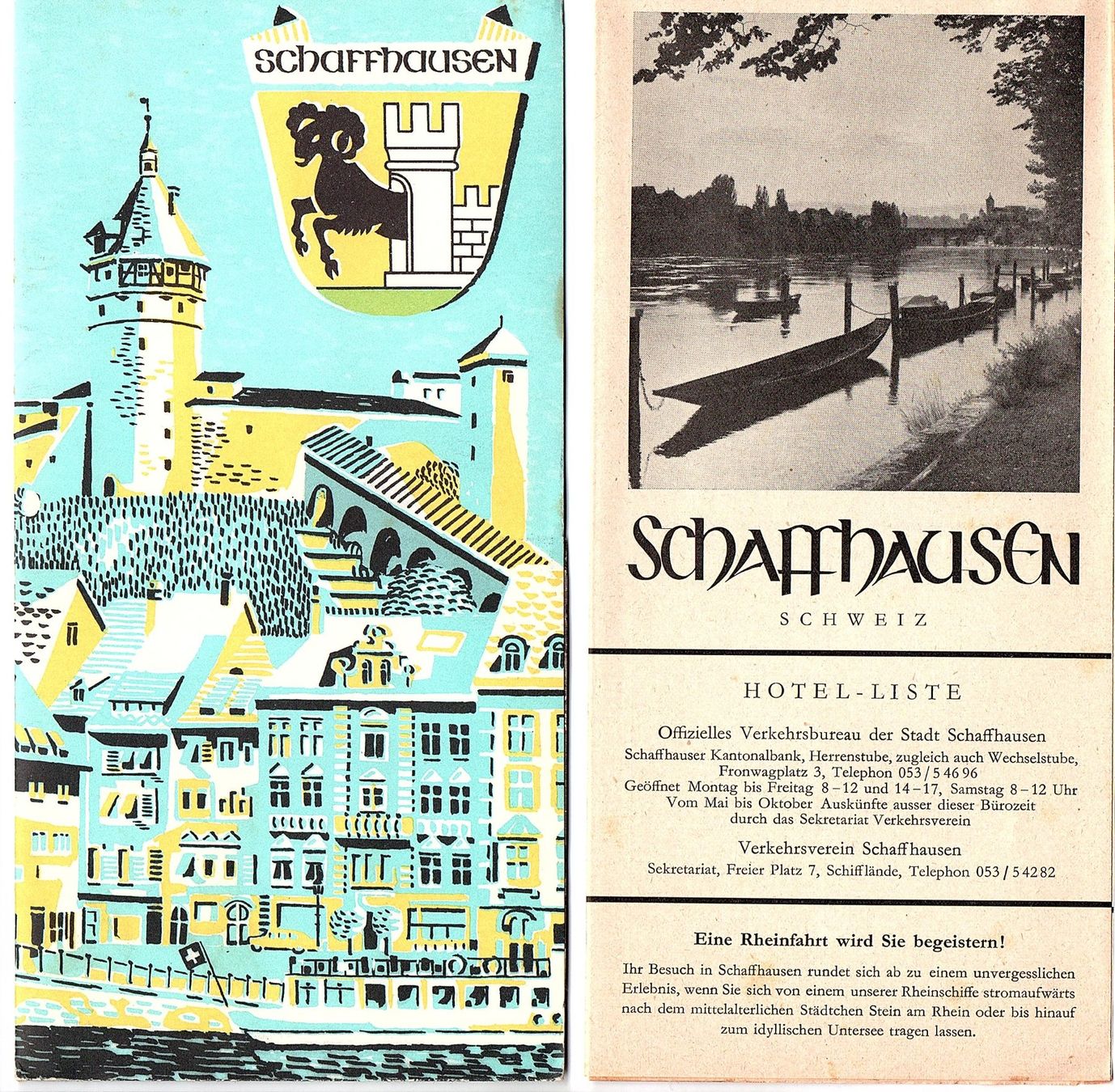 Documenti: Broschüre Werbung Schaffhausen – Usato da Mörschwil venduto da aik_x8mc