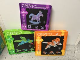 Creatto 3D-Bausatz: Schaukelpferd, Drache, Säbelzahntiger!