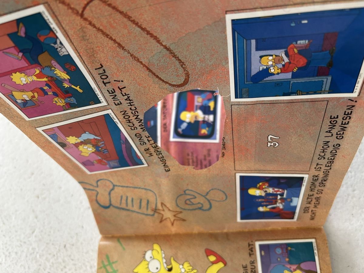 Panini Album: Altes Simpsons Panini Album – Usato da Bern venduto da spraydose 3
