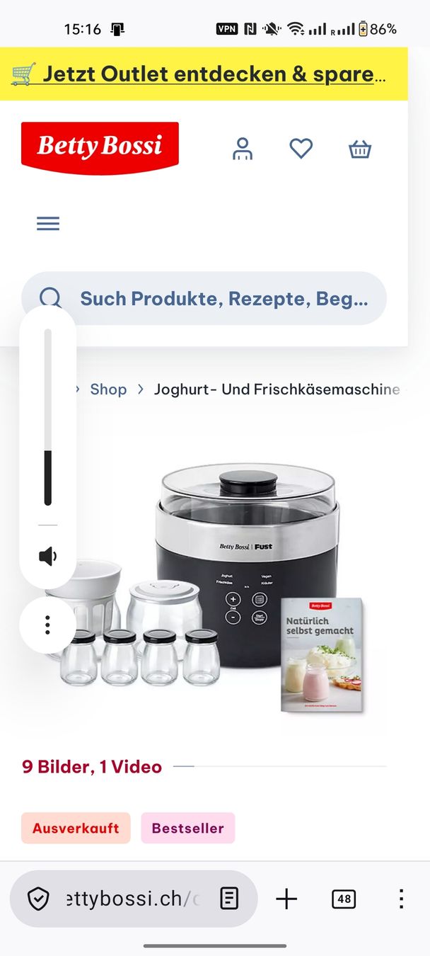 Betty Bossi Küchengeräte: Betty Bossi Joghurtbereiter Fust - Inkl. Gläser & Rezept! – Neu (gemäss Beschreibung) aus Uster von Pomi67 3