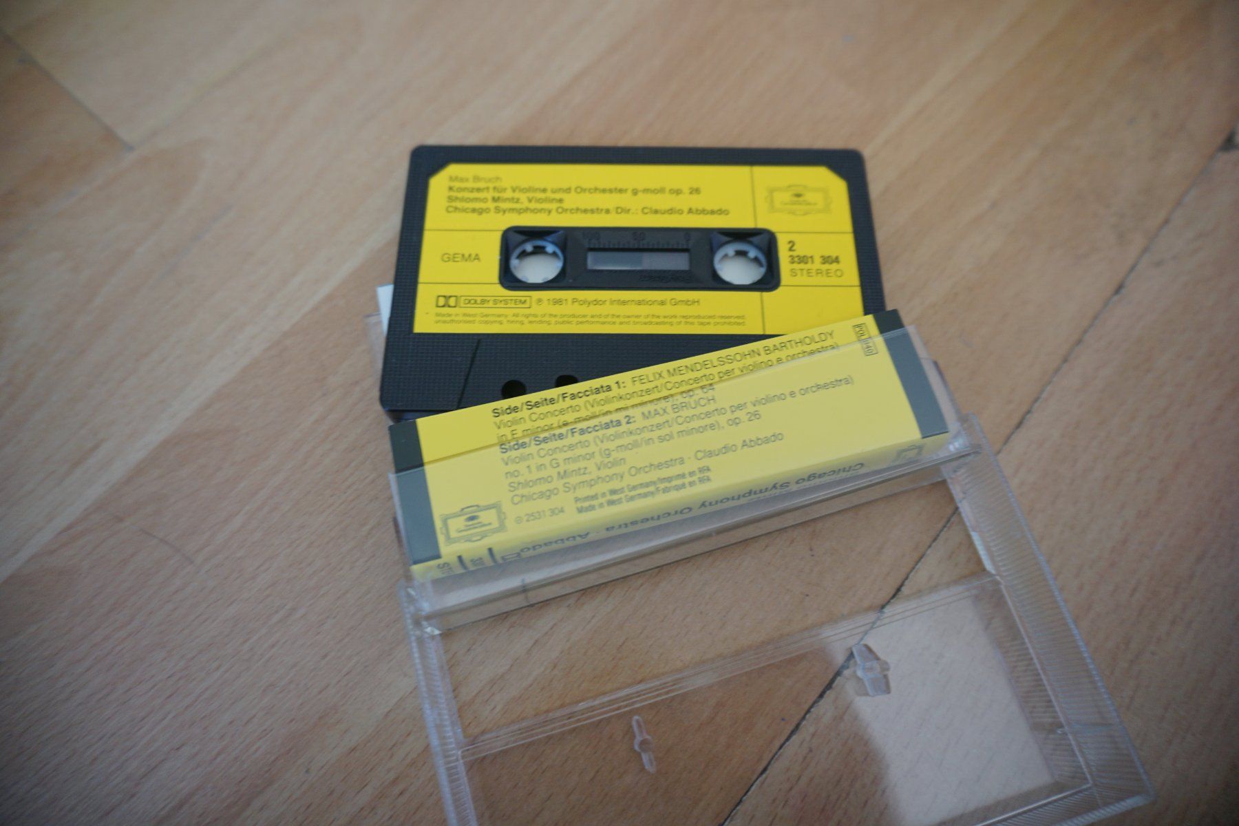 Musicassette: Mendelssohn Bruch Violinkonzerte Shlomo Mintz – Usato da Zürich venduto da einalemjena 1