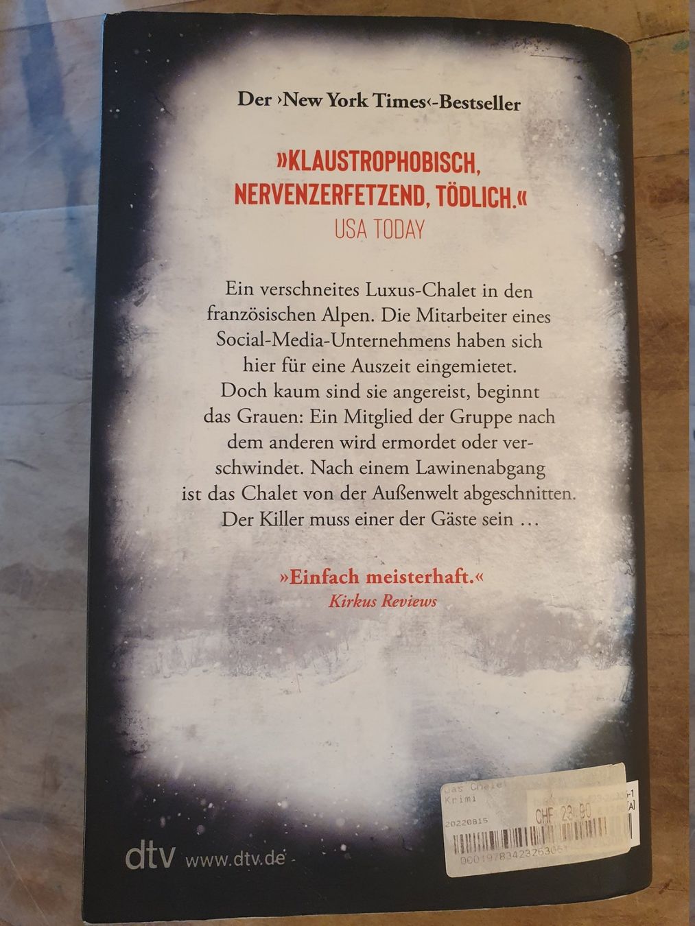 Bücher: Das Chalet Ruth Ware DTV – Gebraucht aus Zürich von loosebone 4