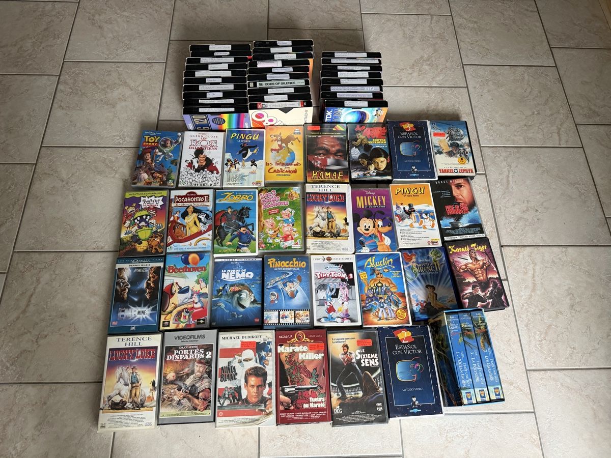 Tutti i VHS: 61x cassette video VHS – Usato da Courtételle venduto da claude41