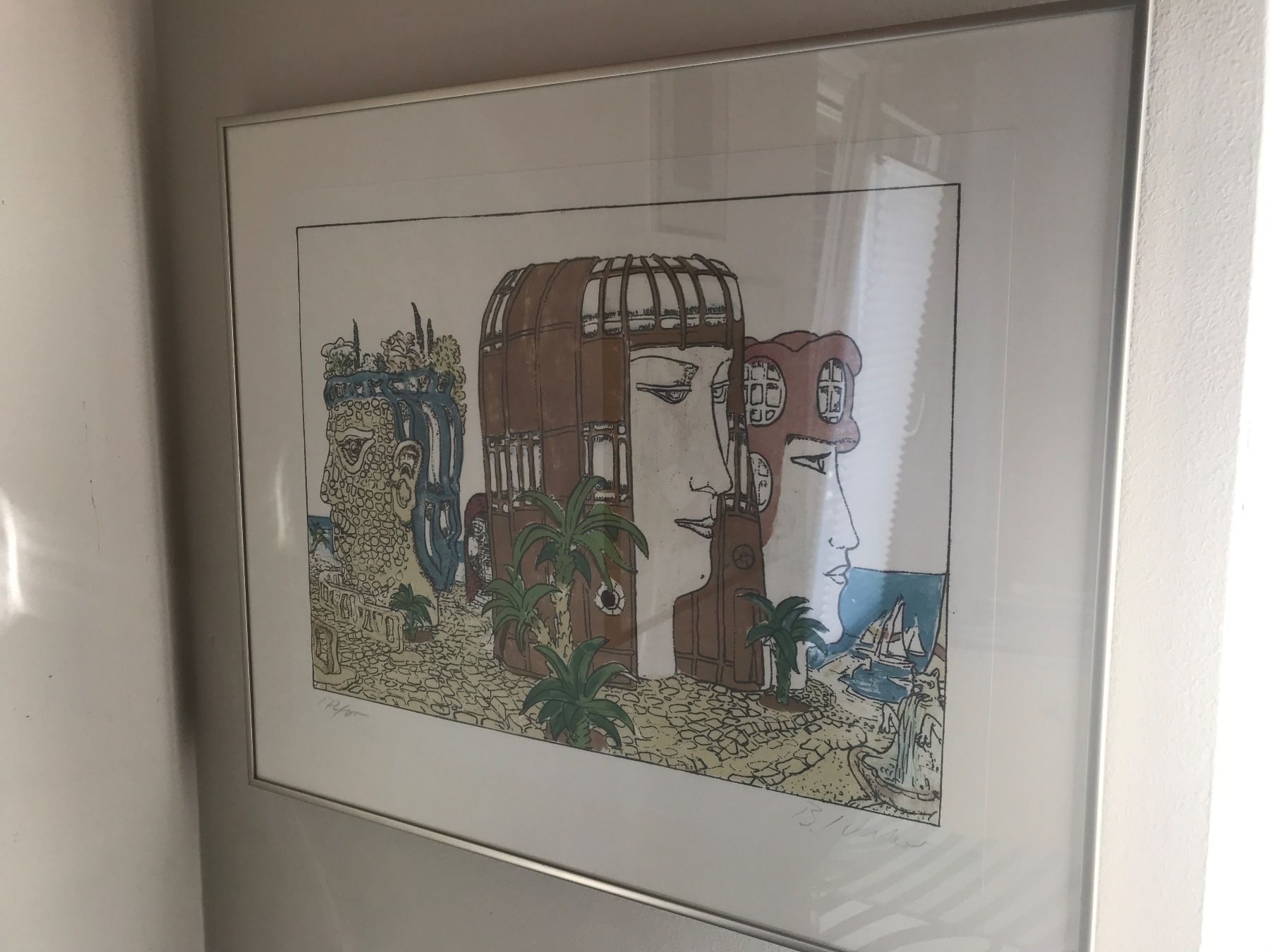 Grafiken & Lithographien: Bruno Weber Original Lithographie 172/200 unterschrieben – Gebraucht aus Neuenhof von Tvr2