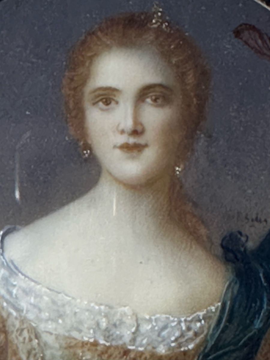 Dipinti: Miniatur Portrait Dame – Usato da Winterthur venduto da Bb69 1