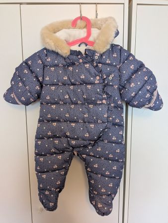 Combinaison Okaidi bébé chaude et douillette, 3/6 mois