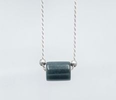 Silberkette mit Jade