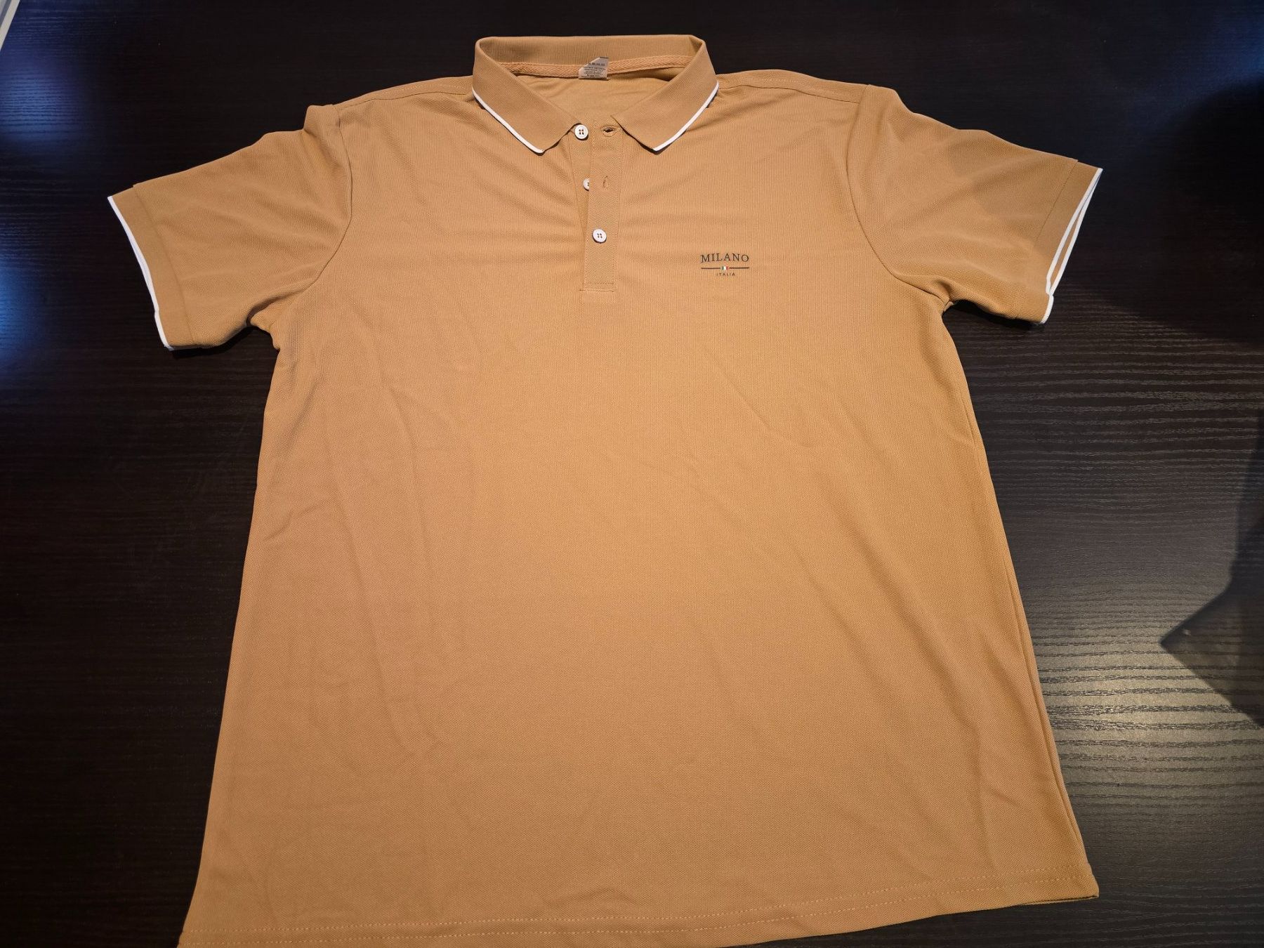 Magliette Polo: Polo beige pour homme T-L Neuf – Nuovo e nell'imballaggio originale da Les Verrières venduto da kitel79 2