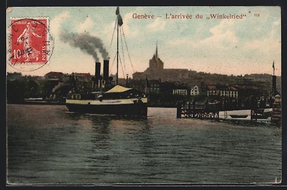 Cartoline postali: AK Genève, L'arrivèe du Winkelried – Usato da Berlin venduto da bartko-reher