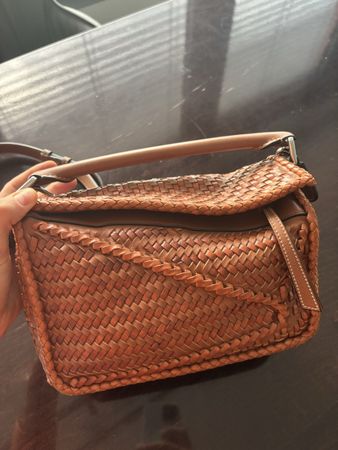 Loewe Puzzle Small - Woven - Brown