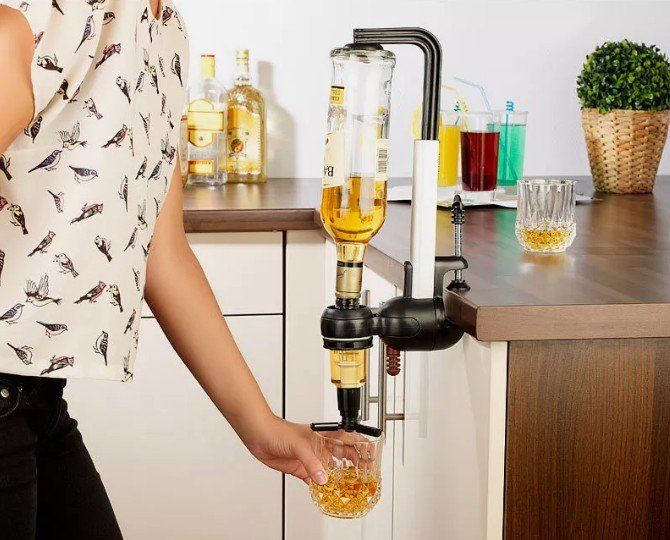 Supporti a parete: Flaschenspender 2er-Set Flaschenhalter mit Portionierer 3 cl – Nuovo (secondo la descrizione) da Kirchdorf AG venduto da Apost008 7