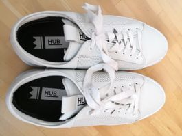 Weisse Sneaker Hook von HUB, Gr. 42