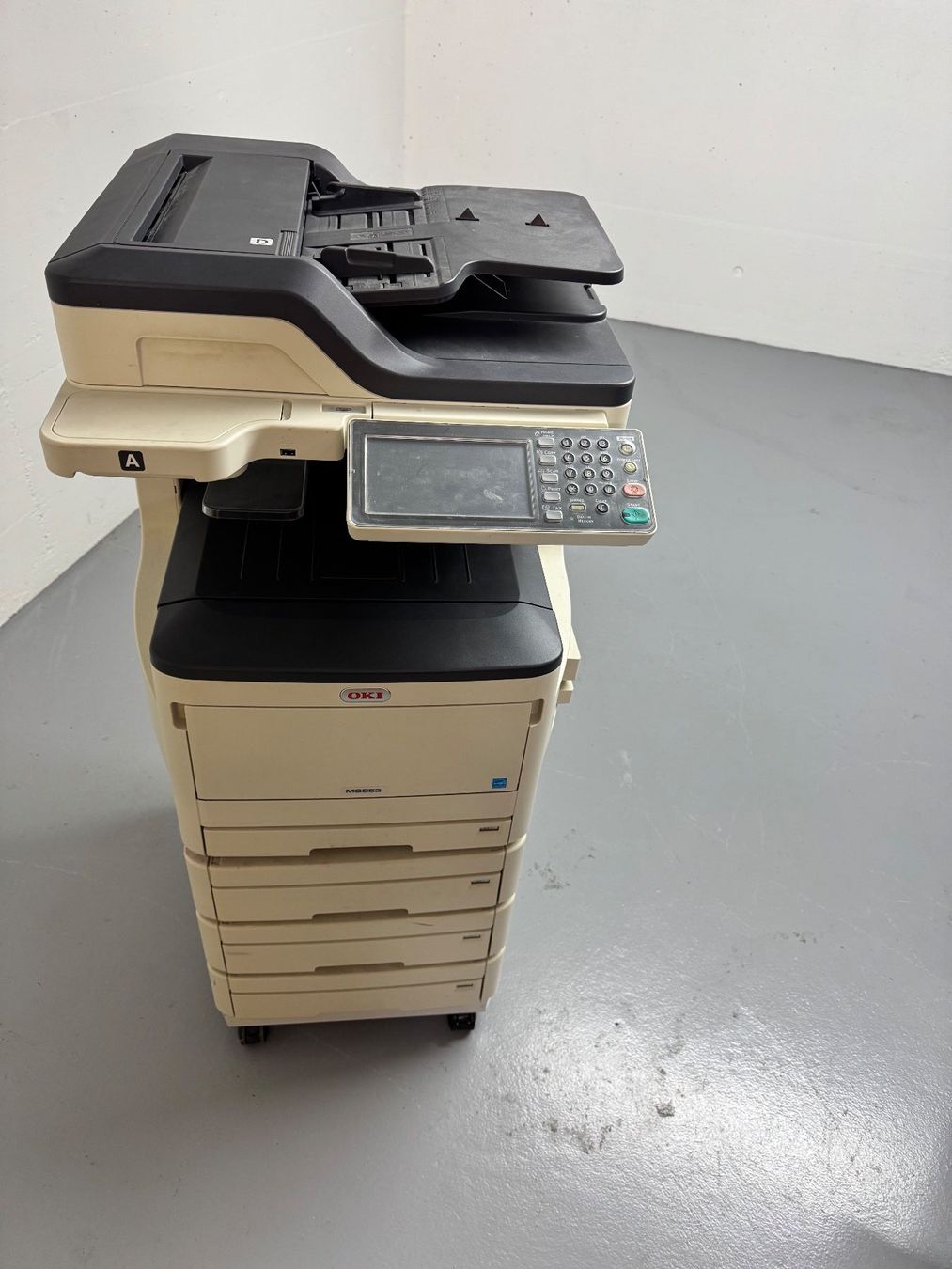 Drucker: OKI Laserdruckerturm MC853 mit div. Verbrauchmaterial – Gebraucht aus Pratteln von joh_b2y2